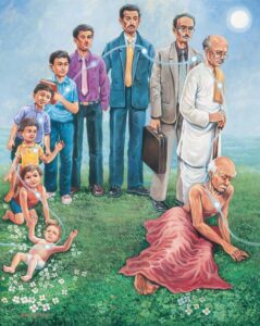 boy to youth to old age